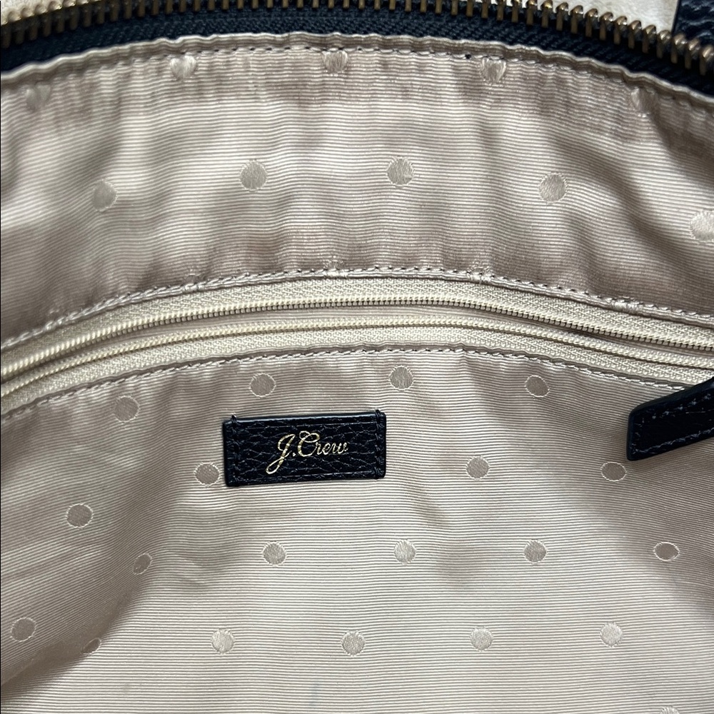 J. Crew Black Leather Tote Bag - Picture 2 of 8